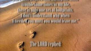 footprints in the sand jesus carried you [upl. by Linnea]