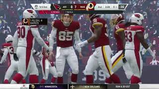 NFL football  redskins vs Arizona cardinals [upl. by Leugimesoj]