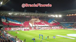 Wisła Kraków  KS Cracovia 07112021 Ultra Wisła choreo and hymn [upl. by Pazit]