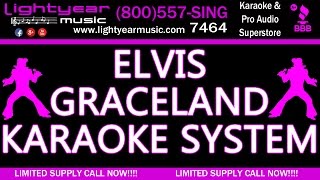 Elvis Presley Graceland Karaoke System With Karaoke Music 🎵 Lightyearmusic 🎵 Yamaha 4k video [upl. by Yelmene]