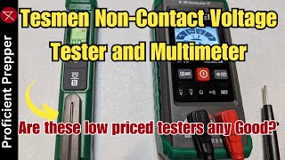 Tesmen NonContact Voltage Tester and Digital Multimeter Review [upl. by Eicak]