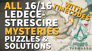 Ledecestrescire Mysteries Assassins Creed Valhalla All Locations amp Solutions [upl. by Varin]