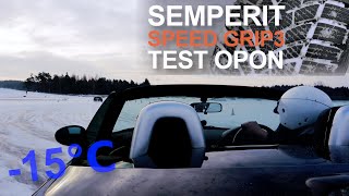 SEMPERIT Speed Grip 3  TEST Opon zimowych  Moto LAB [upl. by Mair809]