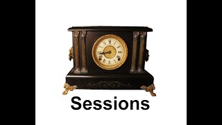 1900s Sessions Mantle Clock Restore 18 [upl. by Aisatsanna]