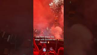 Jelly Roll and Eminem perform in Detroit [upl. by Mcnalley]