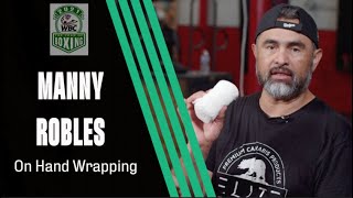 Manny Robles on hand wrapping WBC Films [upl. by Minica]