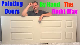 How to paint a 6 panel door by hand [upl. by Neellek797]