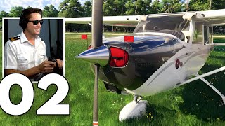 Earning My Commercial Pilot License MS Flight Simulator 2024 Career  Part 2 [upl. by Grose]