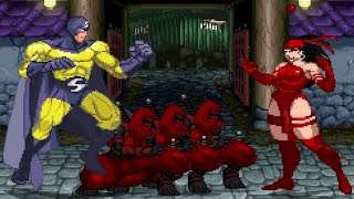 Sentry vs Elektra Marvel Super Heroes Mugen Game CPU Fights Best of 3 [upl. by Assirahs56]