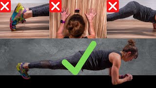 Stop Making These Plank Mistakes  Three Easy Fixes To Plank Correctly [upl. by Alraep79]