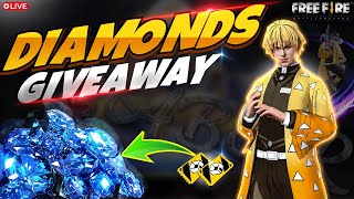 🔴LIVE WEEKLY MEMBERSHIP OR DIAMONDS💎 GIVEAWAY  RN GABAR  GARENA FREE FIRE [upl. by Nehemiah]