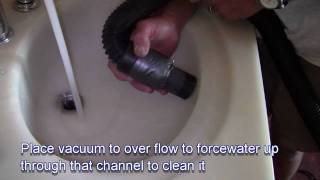 How to Clear a Sink Drain with a Shop Vac [upl. by Dlarrej]