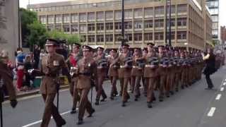 The Scots Guards Homecoming Parade In Glasgow 1062013 [upl. by Jamel]