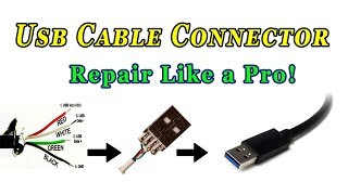 How To Repair Usb Cable Connector 100 Fix   Repair Usb Cable [upl. by Glad55]