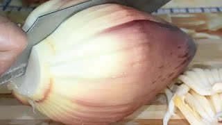 Chopped and Peel Banana Flower Live [upl. by Wilcox]