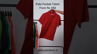 Pure Cotton Polo Pocket T Shirts From Rs 350 wwwpitshirtsin [upl. by Dianuj]