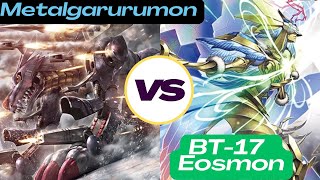 He keeps saying Eosmon is going to do things soon so we played it out to see Garurumon vs Eosmon [upl. by Milas]