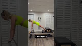 Pilates reformer flow for legs and abs using resistance band [upl. by Marguerita]