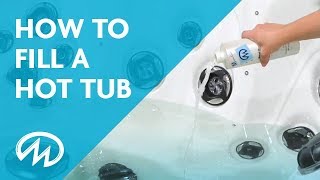 Hot Tub Start Up  How to Fill a Hot Tub [upl. by Ydnal]