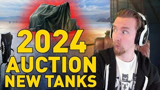 2024 AUCTION WITH NEW TANKS World of Tanks [upl. by Lledraw438]