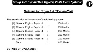 Group A amp B Gazetted Officers Posts Syllabus leh Mark Distributions under Mizoram MPSC [upl. by Sy]