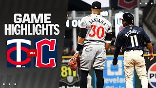 Twins vs Guardians Game Highlights 91824  MLB Highlights [upl. by Floeter]