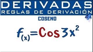 Derivada del Coseno  Ejemplo 1 [upl. by Hevak]