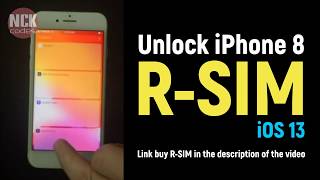 Unlock iPhone 8 using RSIM  iOS 13  RSIM Guide [upl. by Ahsitak828]