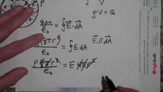 Using Gausss Law to Find the Electric Field for a NonConducting Sphere [upl. by Arihsan]