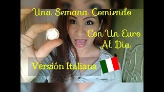 Una semana comiendo por 1 Euro al dia en ITALIA [upl. by Idid654]