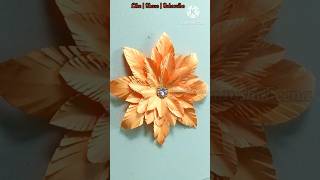 Very Easy Paper flowers Crafting Made Easy with paper diy craft youtubeshorts how [upl. by Diarmid405]