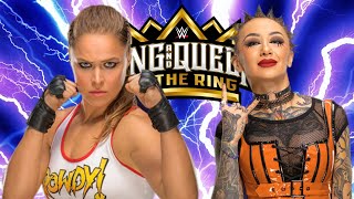 WWE 2K24  Ronda Rousey vs Shotzi  Steel Cage  Tournament Opener Match [upl. by Orianna404]