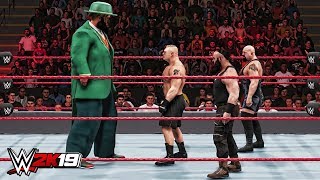 WWE 2K19 Giant Hornswoggle vs Mini Brock Lesnar Mini Big Show amp Braun Strowman [upl. by Ensoll235]