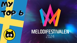 🇸🇪 Melodifestivalen 2024  SEMIFINAL 4 · MY TOP 6 · Eurogatito [upl. by Seuqcaj]