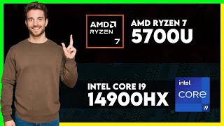 AMD Ryzen 7 5700U vs Intel Core i9 14900HX Comparison [upl. by Anaerdna]