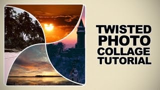 How to Create a Unique Twisted Photo collage in Photoshop Tutorial [upl. by Kcirnek692]