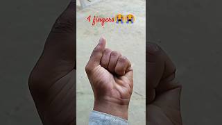 4 finger😭 hand challenge finger funny [upl. by Cutler]