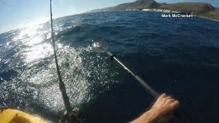 GoPro video shows kayaker fending off shark [upl. by Tacklind]