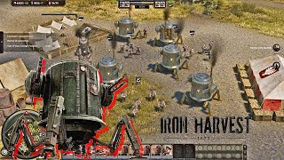 Iron Harvest  Intense 2 vs 2 Multiplayer Battle Gameplay  Polania vs Saxony [upl. by Annodahs]