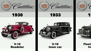 CADILLAC EVOLUTION BEST MODELS FROM from 1930 to 2024 [upl. by Madonna]