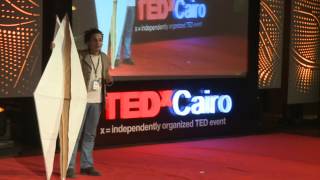 Origami Performace  The Dream The Nightmare Ossama Helmy at TEDxCairo 2012 [upl. by Shevlo]