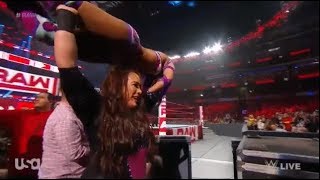 sasha banks vs Nia jax  RAW 01072018 full match [upl. by Nylhsoj]