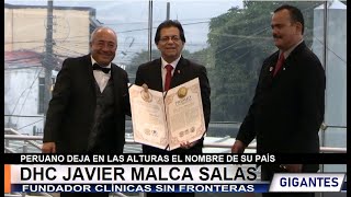 Javier Malca Salas Humanista peruano coronado con honores en San José Costa Rica [upl. by Guenna]