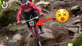 FULL BOTTOMOUT  Downhill Bikes Taking Big Hits  Val di Sole World Cup [upl. by Attelrak]