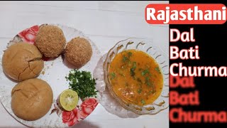 Dal baati churma recipe 😍😋Rajasthani food😋😉 [upl. by Malina]