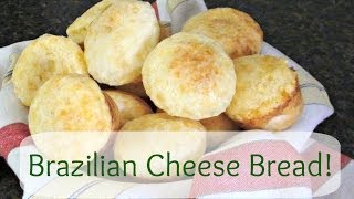 Brazilian Cheese Bread Recipe  Pao de queijo Gluten Free amp Easy [upl. by Yevi]