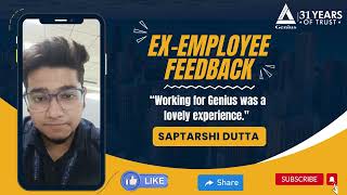 EX Employee Feedback  Saptarshi Dutta  Kolkata  Genius Consultants Ltd [upl. by Lindbom789]