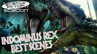 Best Indominus Rex Scenes In Jurassic World  Science Fiction Station [upl. by Latsyek]