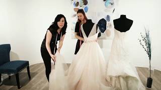 How to Bustle a Wedding Dress Train  Over Bustle [upl. by Aniz]