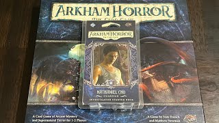 SciFi Fantasy Saturday  Arkham Horror Investigator Nathaniel Cho FFG [upl. by Ellevehc]